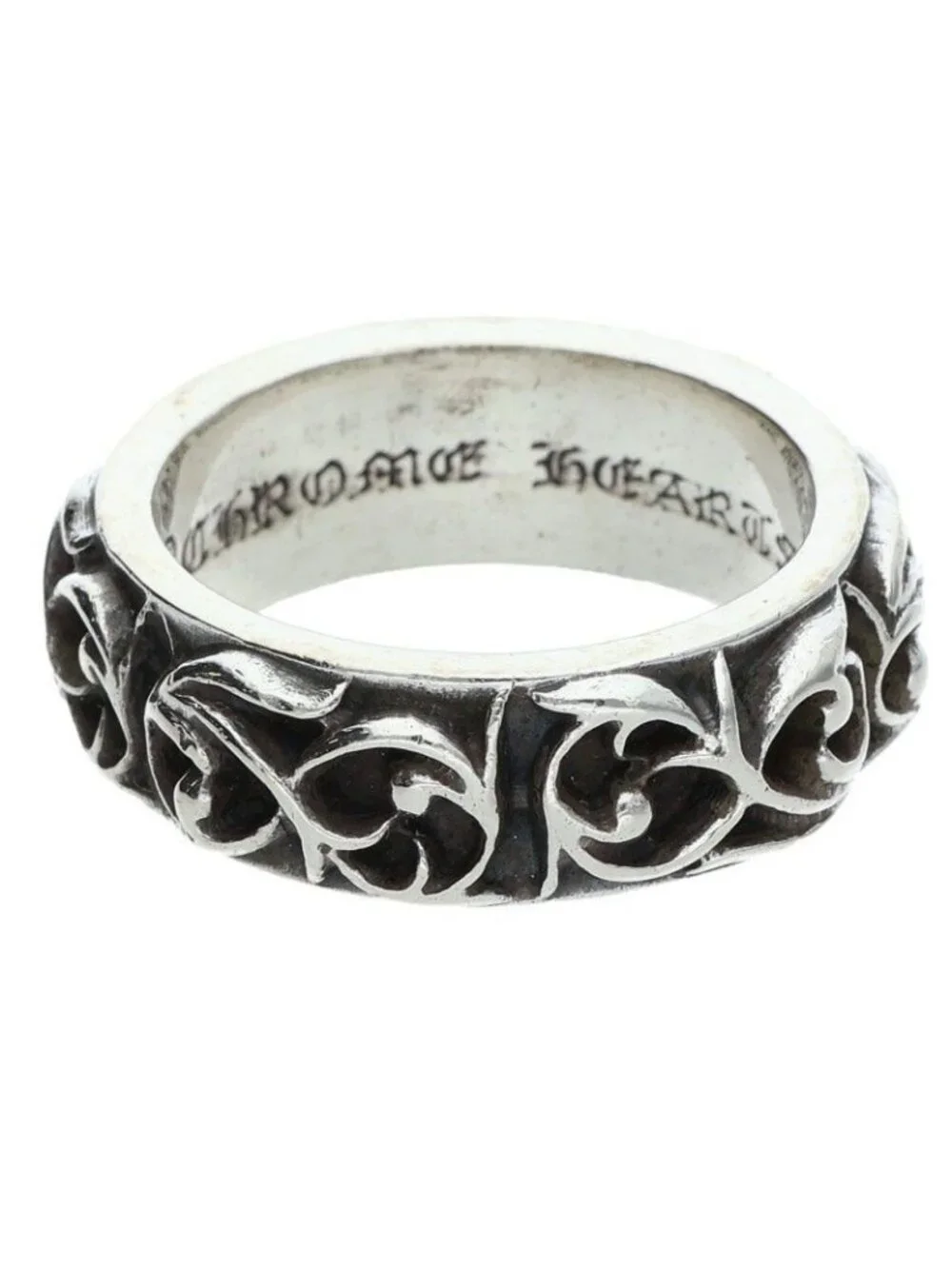 Chrome Hearts Etrnity Vine Band Eternity Silver Ring